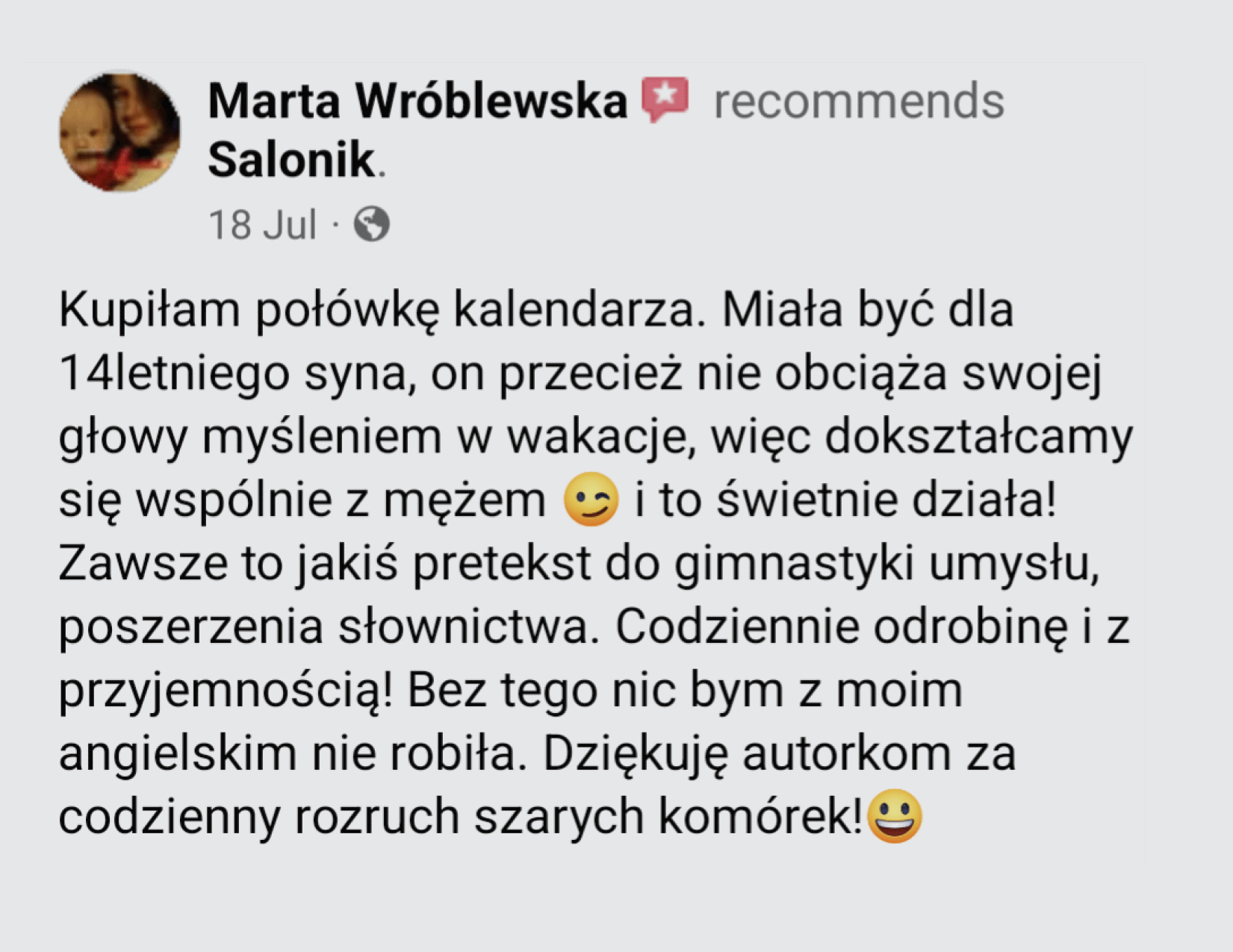 Opinia klienta